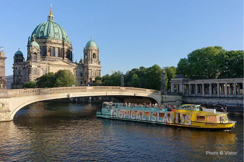 Sightseeing boat tour on the Spree