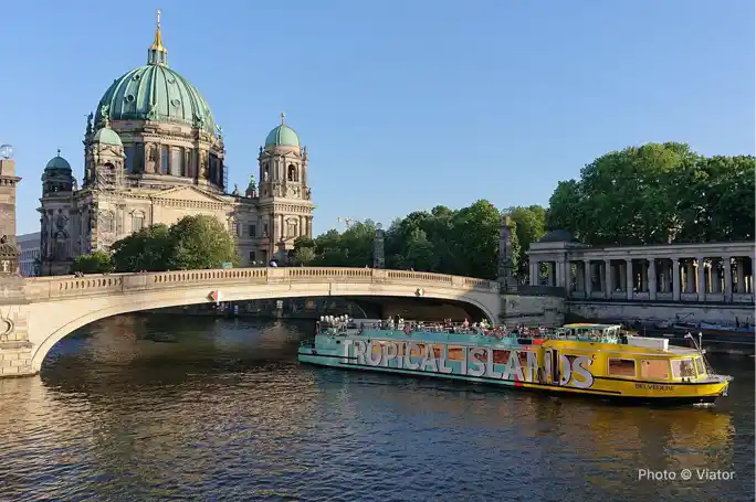 Sightseeing boat tour on the Spree