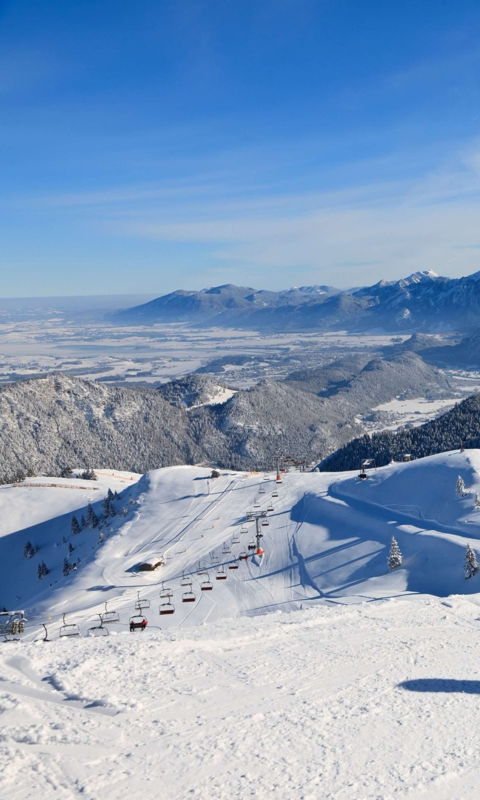 Winter in den Allgäuer Alpen beim Skifahren