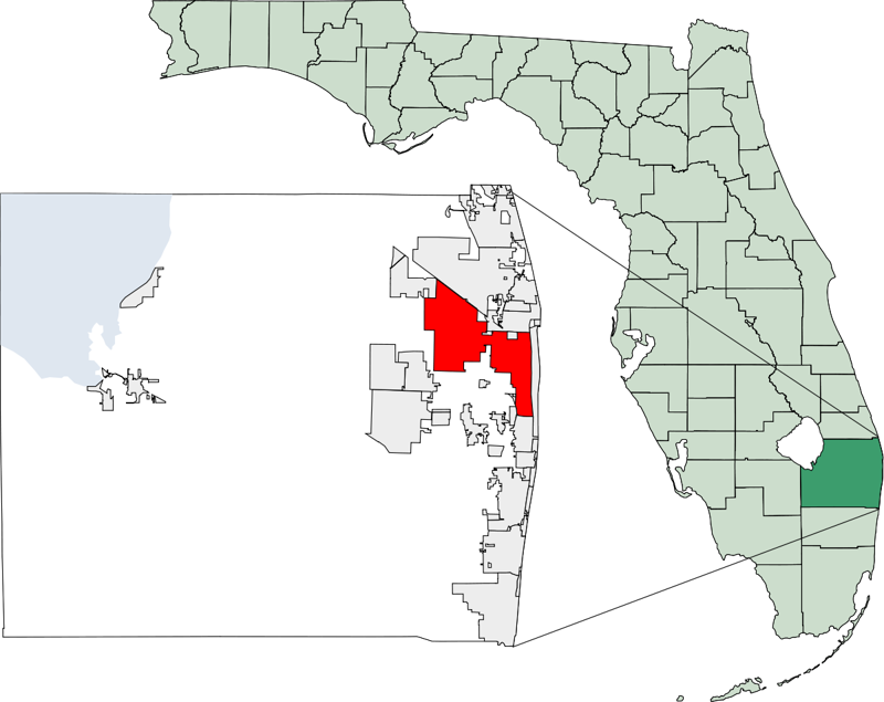 featured image for story, Palm Beach county map