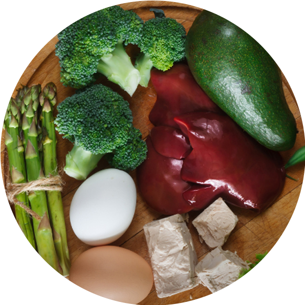 “Foods rich in Vitamin B1 like liver, broccoli, and eggs – supports energy and metabolism in the best vitamin B complex Singapore.