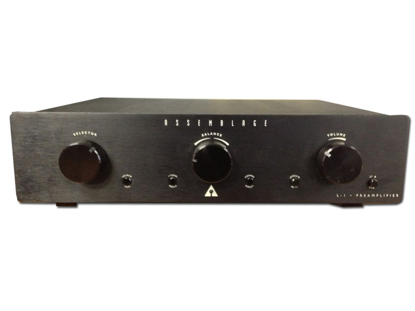 ASSEMBLAGE L-1 Hybrid Preamp (Black) – Fully Refurbished; Upgraded Power Cord; 1 yr. P&L Warranty; 40% Off + Free Ship