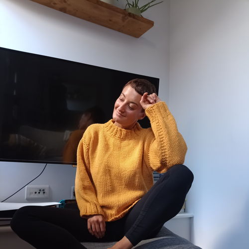 Breipatroon: Oversized, eenvoudige trui