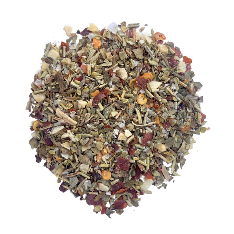 A pile of various spices mixed together to create a Bread Dip spice