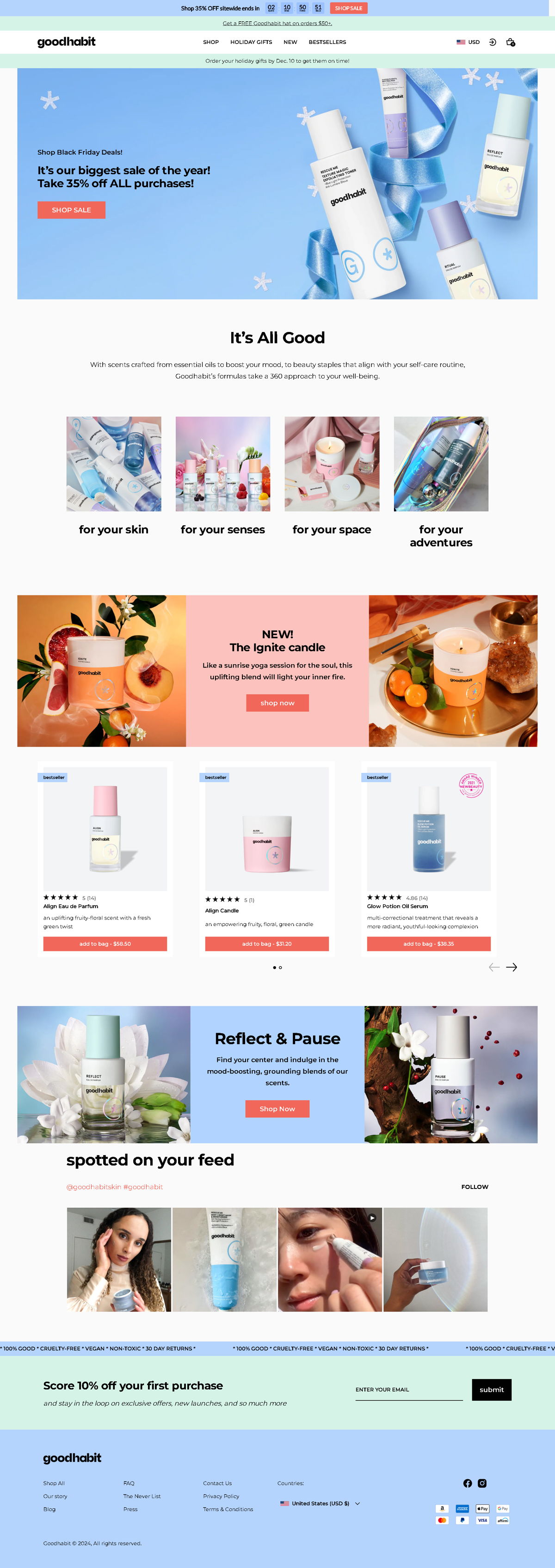 Screenshot of Goodhabit, from the product page examples collection.
