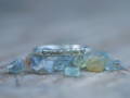 Rough Montana sapphire ring with hidden gems
