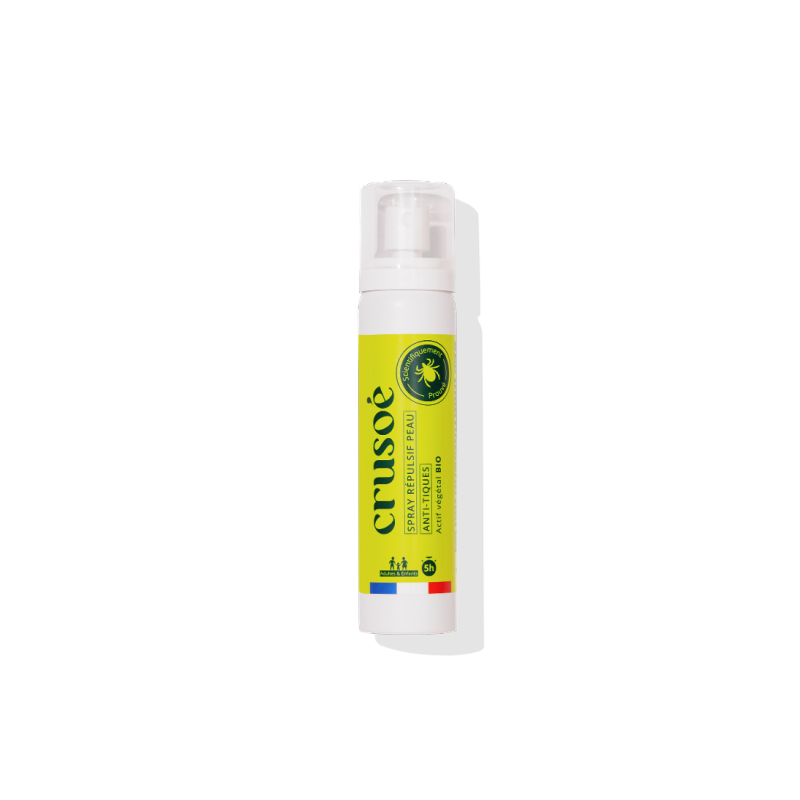 Spray répulsif peau anti-moustiques 50 ml - Actif végétal bio Crusoé
