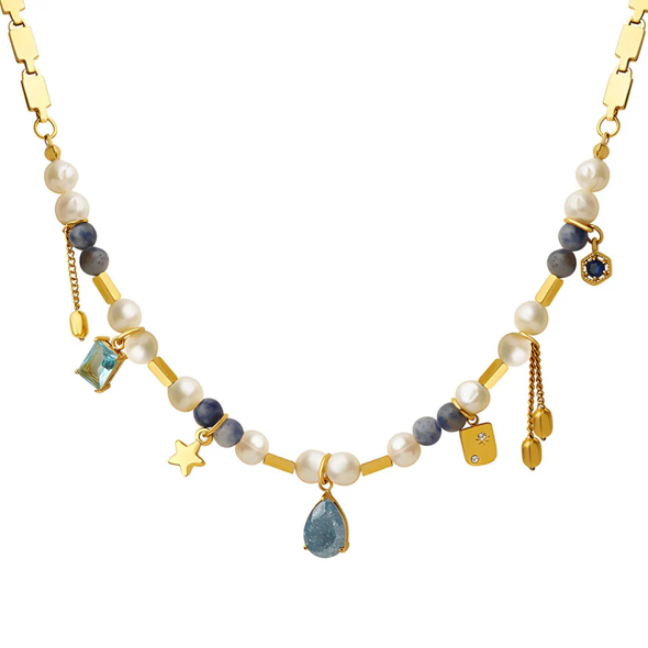 Razoa Jewels Boutique - 18K gold plated Stars necklace