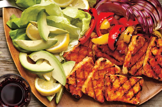 Tofu grillé à la sauce barbecue