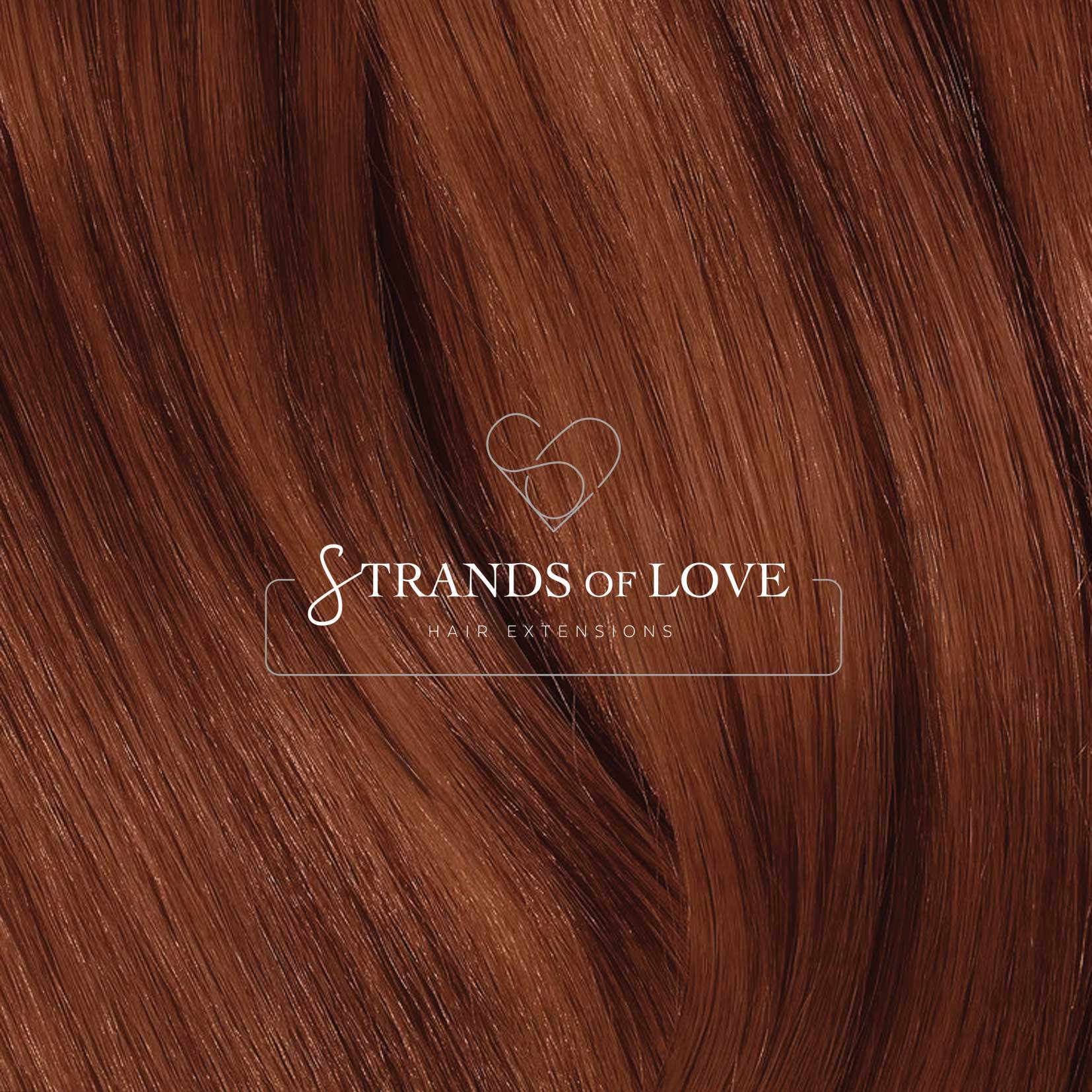Strands Of Love Hair Extensions Colour Soft Black Chestnut Highlight