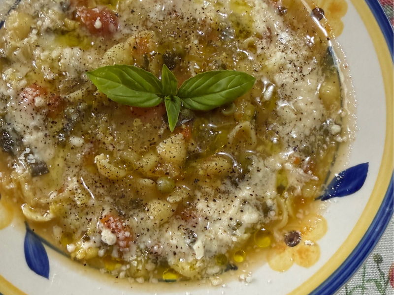 Food Experiences Menfi: Sicilian minestrone with seasonal vegetables