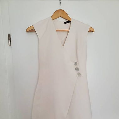 Weisses Kleid perfekt für den Sommer (Gr. 34)
