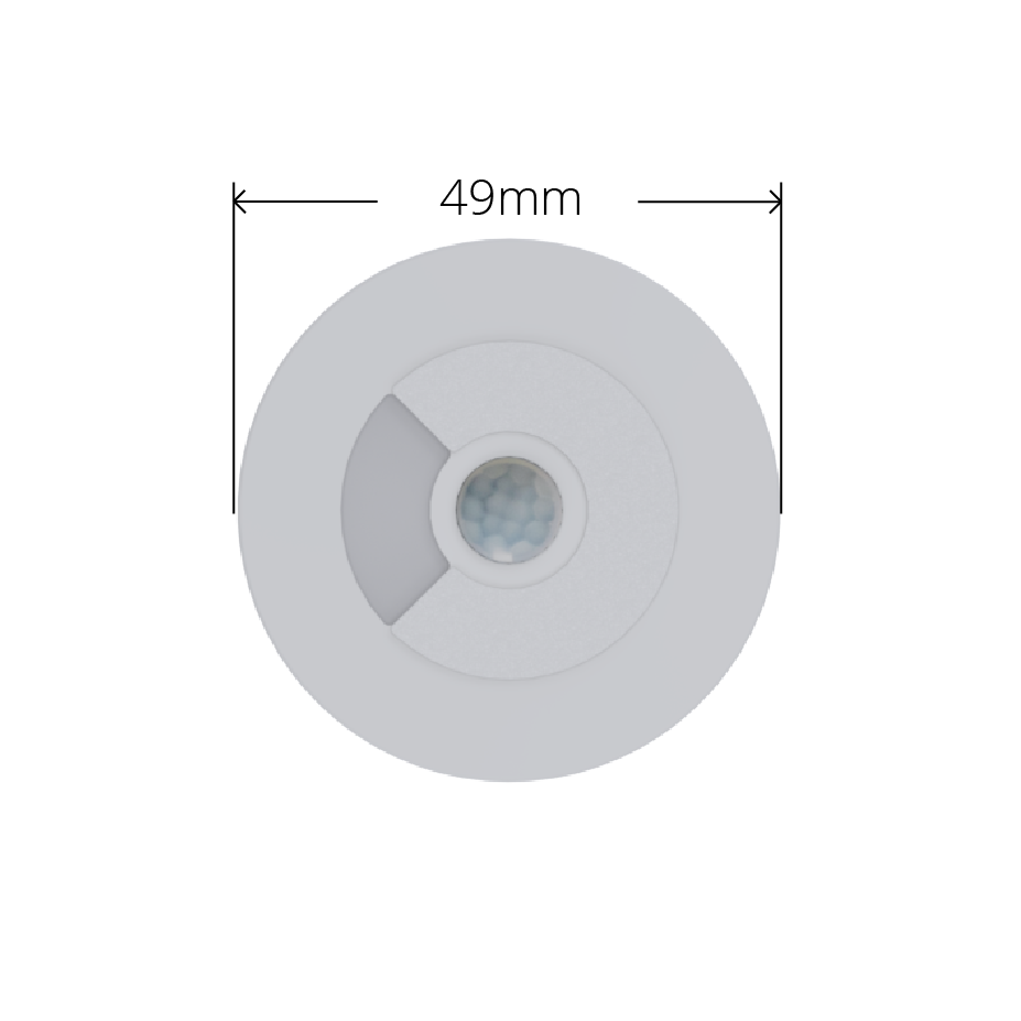Faradite Bewegungsmelder 360 mit Durchmesser von 49 mm