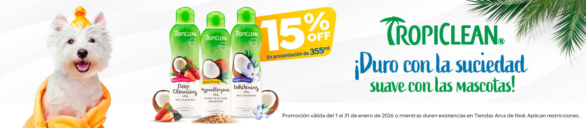 tropiclean - 15% off