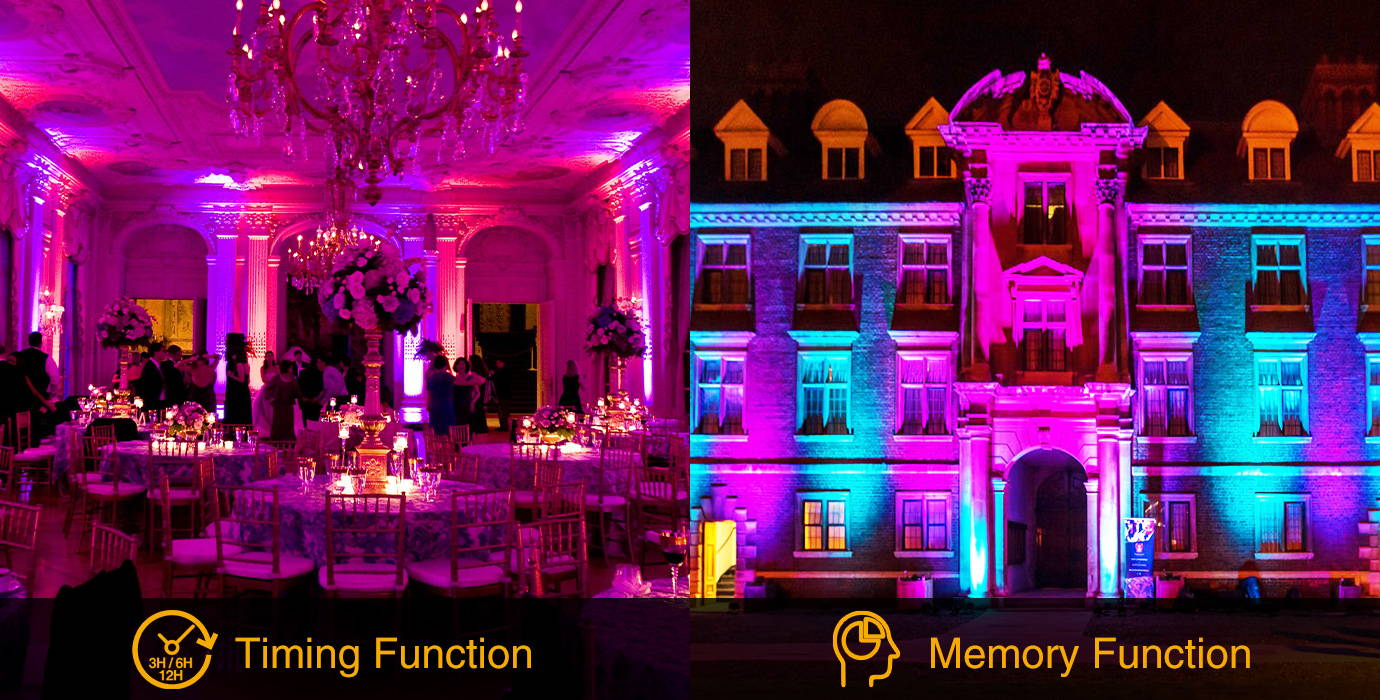color changing flood lights for wedding