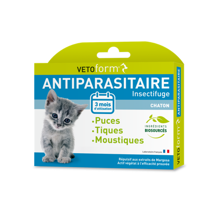 Antiparasitaire Chaton  - 3 pipettes
