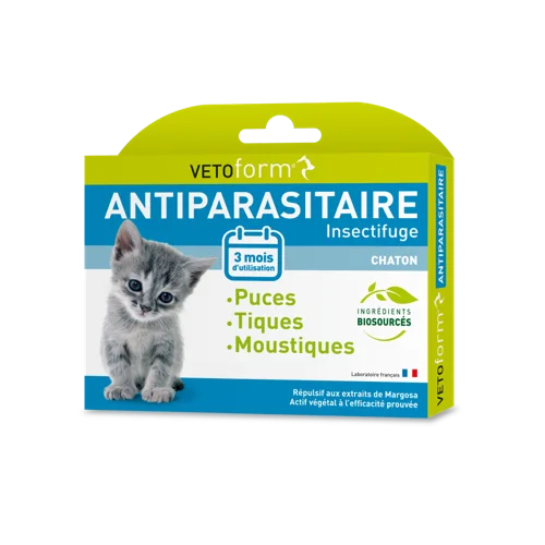 Antiparasitaire Chaton  - 3 pipettes