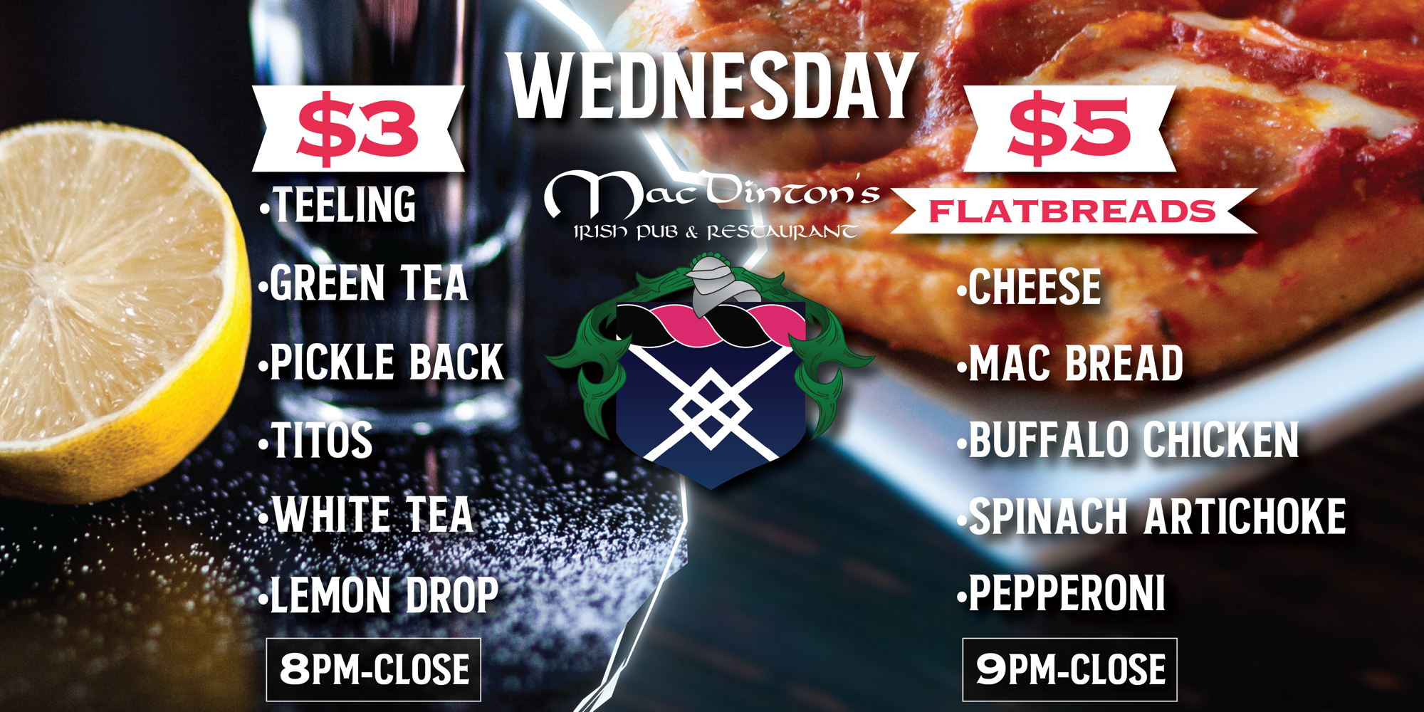 $3 Wednesday at Macs! promotional image