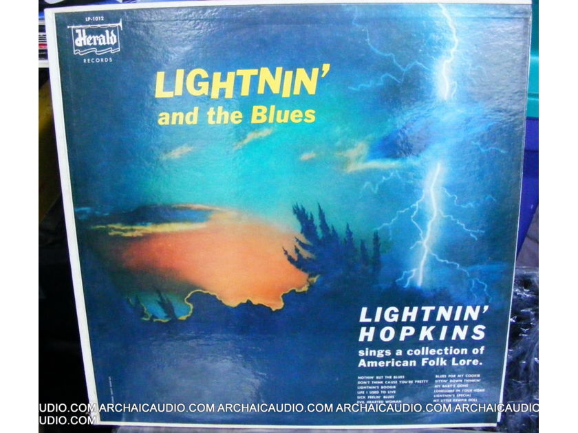 LIGHTNIN' HOPKINS AND THE BLUES - HERALD 1012 LIGHTNIN' HOPKINS AND THE BLUES INVESTMENT GRADE