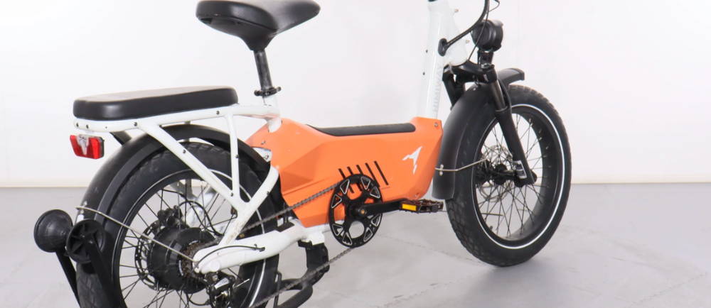 a different view of the Himiway C3 Cargo electric cargo bike