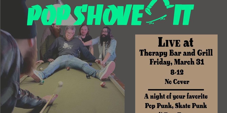 Pop Shove-It Live at Therapy Bar and Grill promotional image