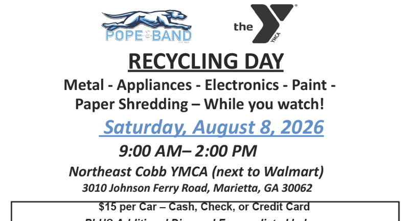 Pope High School Band Recycling Day