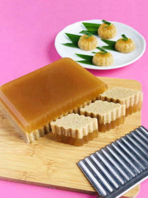 Agar-Agar Gula Melaka (Palm Sugar Jelly) Recipe