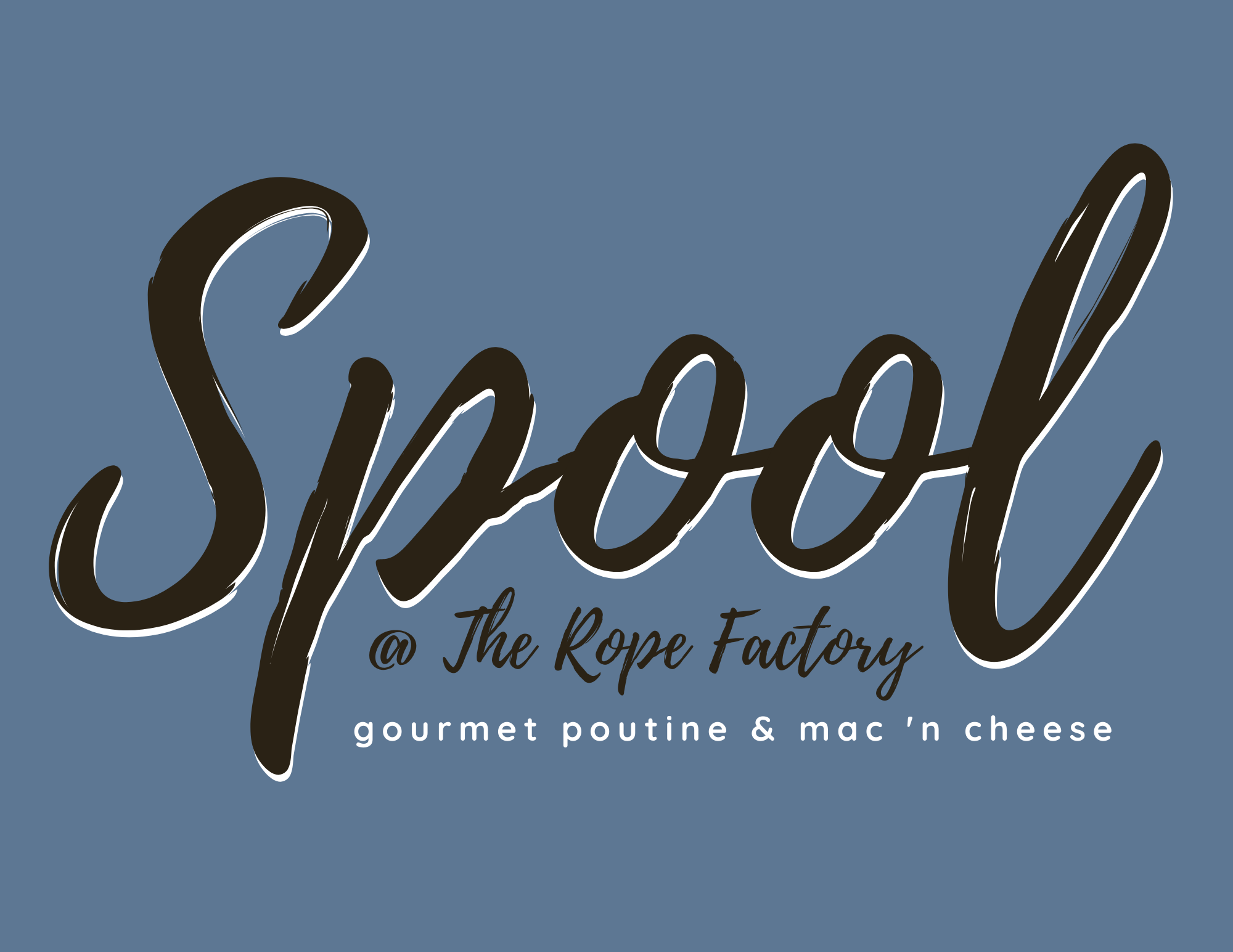 Logo - Spool @ The Rope Factory - Gourmet Poutine & Mac 'N Cheese