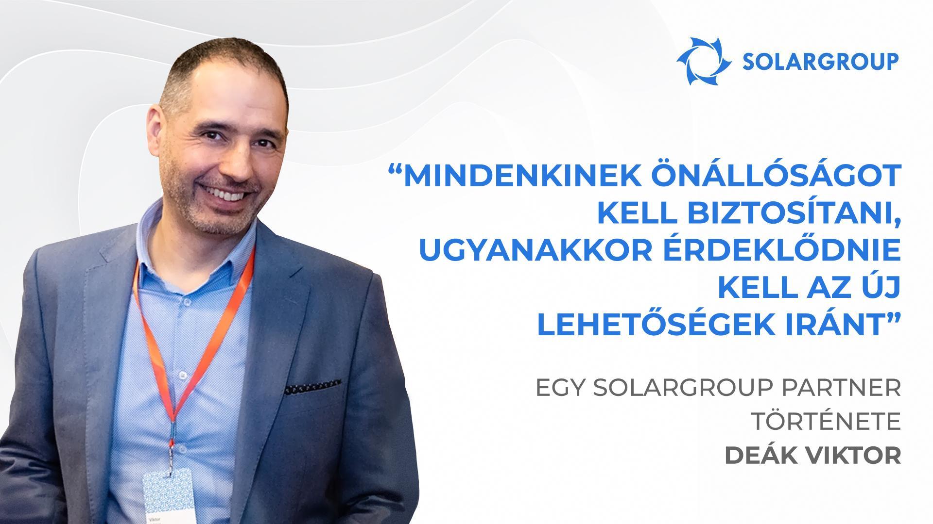 A honvédségtől a nemzeti képviseletig | Deák Viktor partner története