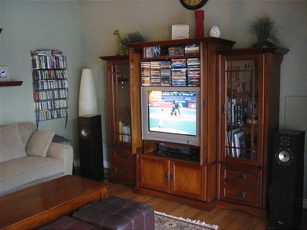 Shut cabinets to hide the ugly!