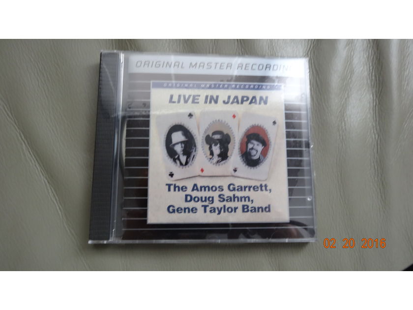 DOUG SHAM/GENE TAYLOR/ AMOS GARRETT - LIVE IN JAPAN MFSL SILVER AUDIOPHILE CD SEALED BRAND NEW