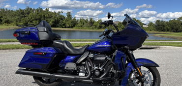 2020 HARLEY-DAVIDSON ROAD GLIDE LIMITED motorcycle for rent near ST CLOUD, FL