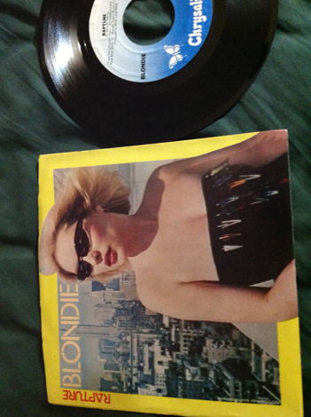 Blondie - 45 With Sleeve Rapture Chrysalis Label