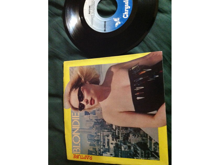Blondie - Rapture/Walk Like Me Chrysalis Records 45 Single With Picture Sleeve Vinyl NM