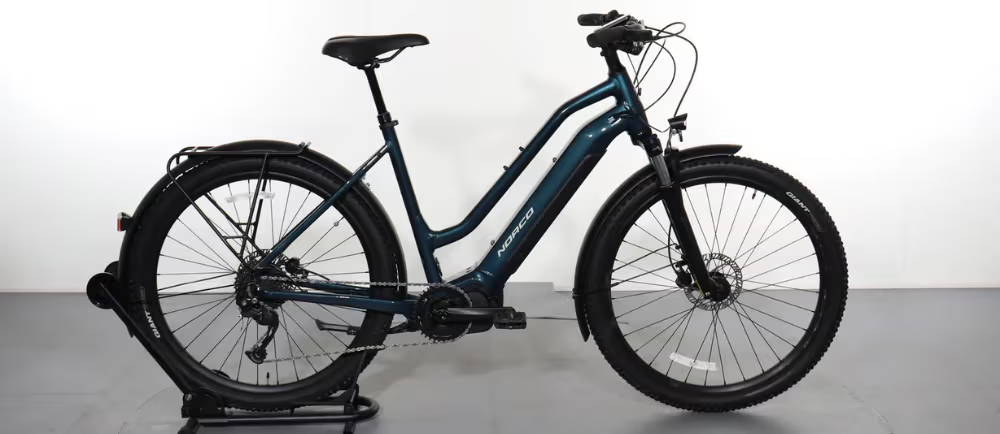 Norco electric city bike dark blue