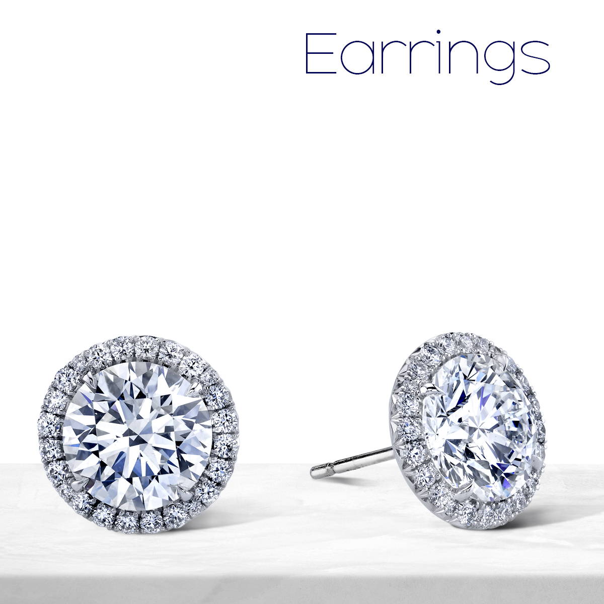 classic collection diamond earrings