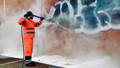 Remove unsightly graffiti with Hotsy Fat Cap