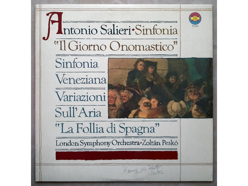CBS/Salieri - Symphonies "Il Giorno onomastico" & "La Veneziana" / EX