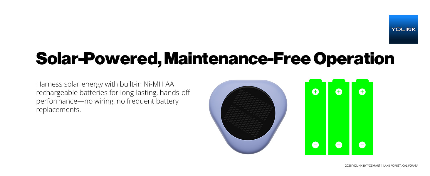 Solar soil detector solar-powered, maintenance-free operation.