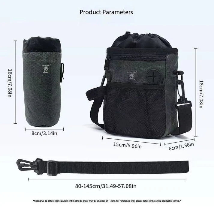 Multi-Functional Dog Training Pouch - Hands-Free Treat & Kibble Bag with Poop Bag Dispenser - Image 3
