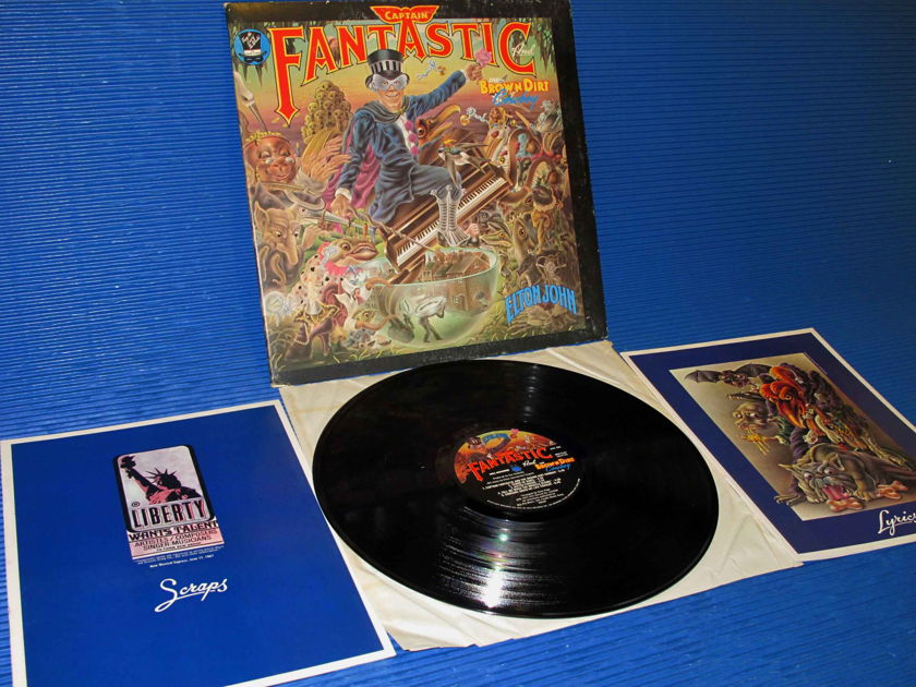 ELTON JOHN - - "Captain Fantastic" -  MCA 1975 w/scraps & lyric books