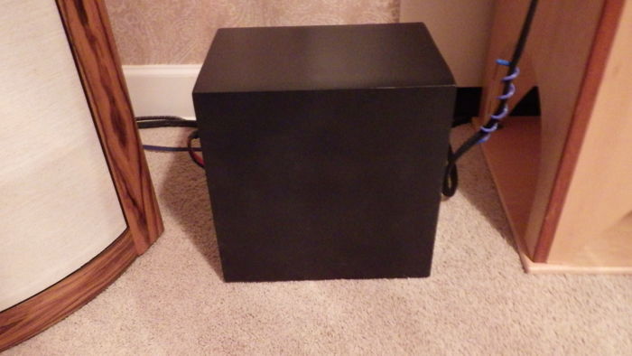 Box for Keiga plate amp.  Speaker output on left, amp face on rear of box.