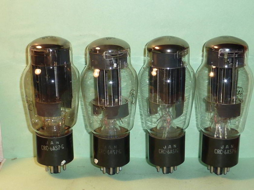 RCA 6AS7G JAN Mil-Spec Tubes, NOS Testing- Headphone Amp