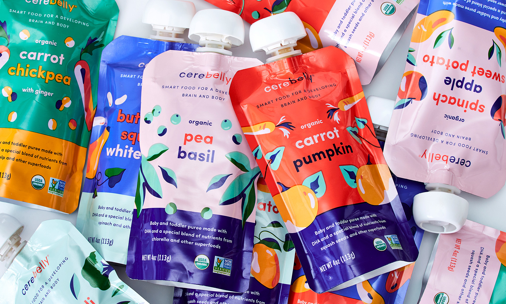 Cerebelly Brings Color and Joy To Baby Food