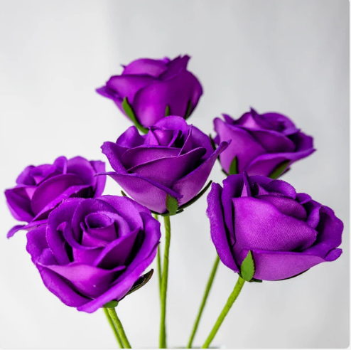 Purple Velveteen Bloom - Realistic Artificial Flowers - Image 2