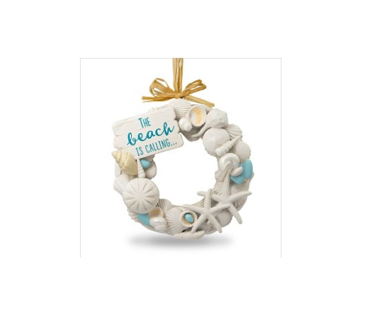 Beach-themed Wreath made from high-quality materials, has seashells, starfish statue is the best summer gift for mom