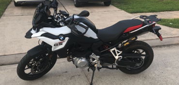 2019 BMW F750GS motorcycle for rent near Humble, TX