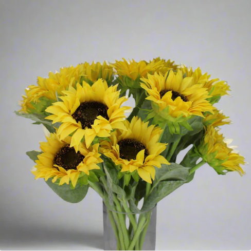 Real Touch Sunflowers in Water - Realistic Artificial Flowers - Image 2