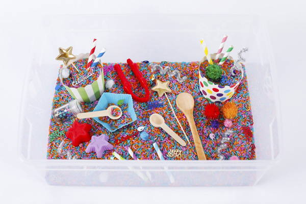 Birthday Themed  Sensory Bin