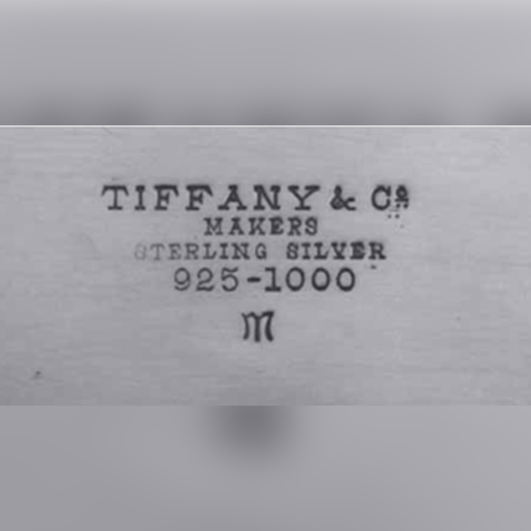 Tiffany & Co. Sterling (Era of Order Number), 1870–1965 jewelry maker's mark